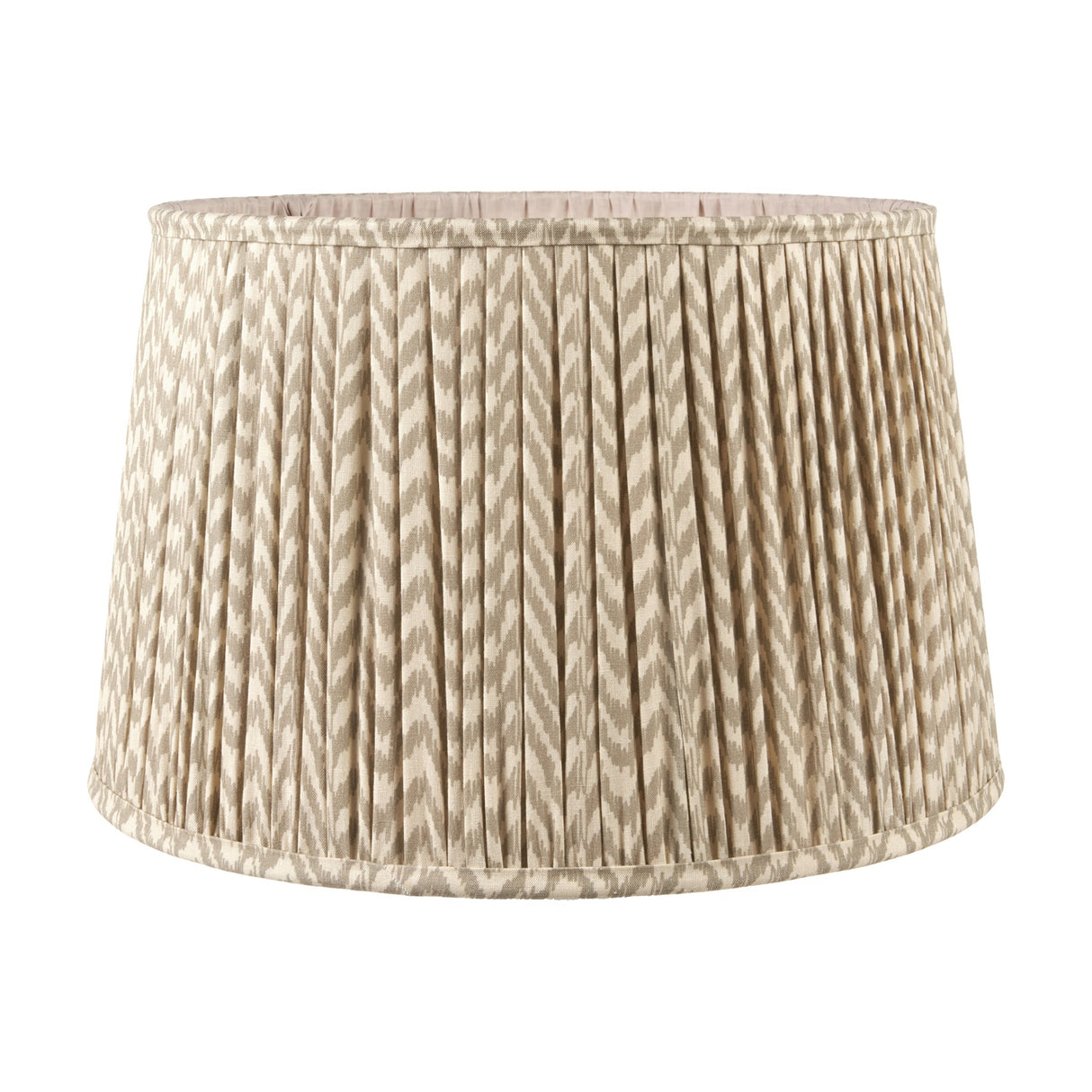 Vienna Taupe Chevron Pleated Lampshade - 30cm
