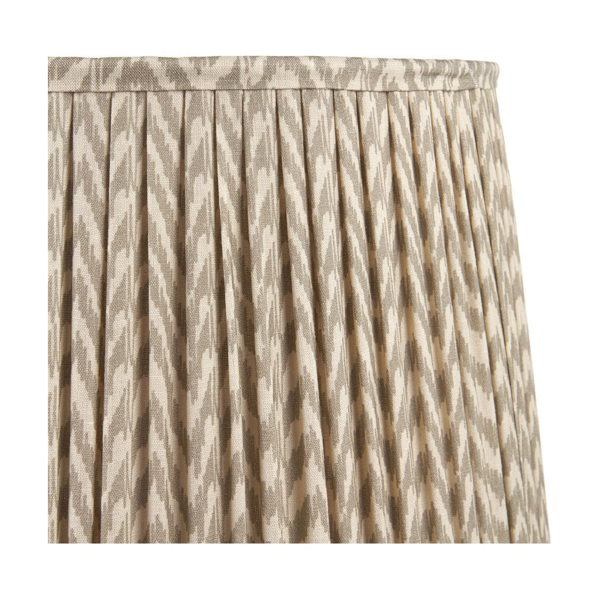 Vienna Taupe Chevron Pleated Lampshade - 30cm