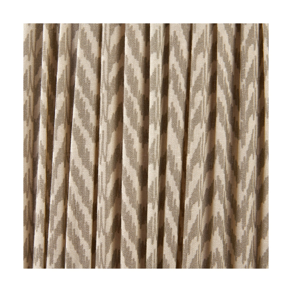 Vienna Taupe Chevron Pleated Lampshade - 30cm