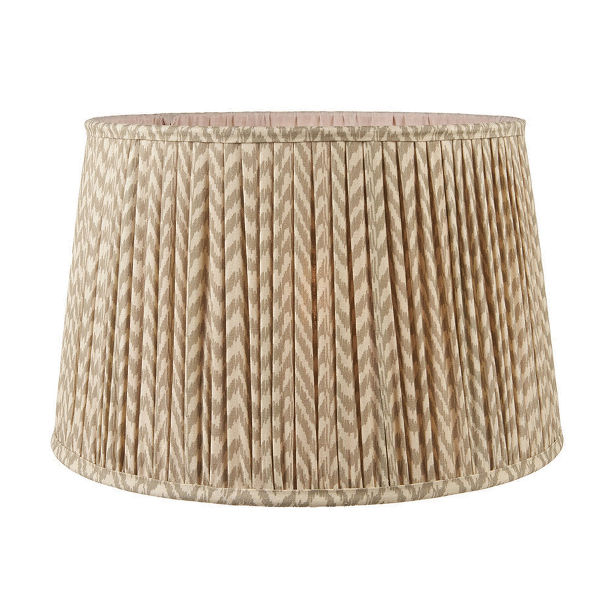 Vienna Taupe Chevron Pleated Lampshade - 45cm