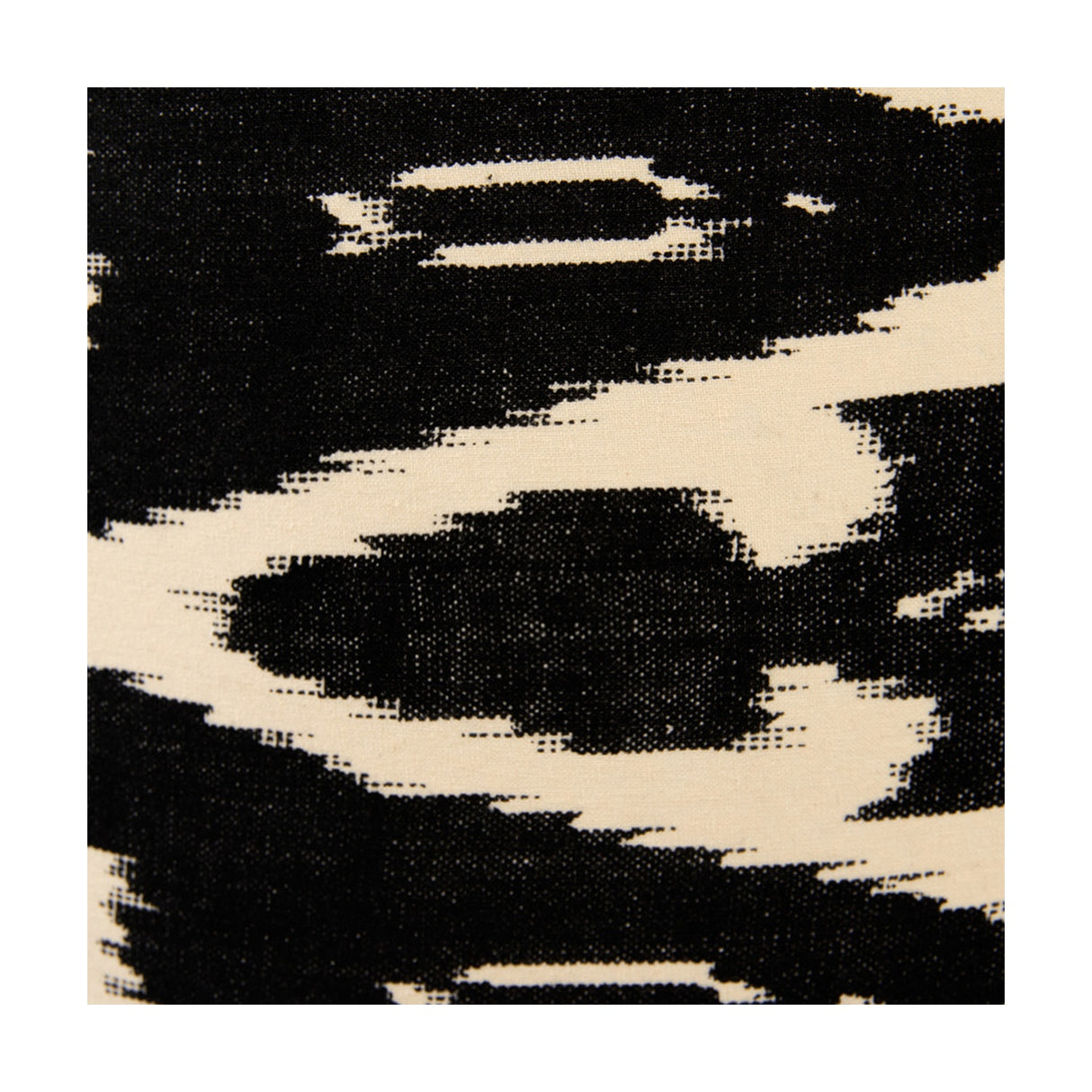 Lars Black Ikat Cylinder Lampshade - 30cm