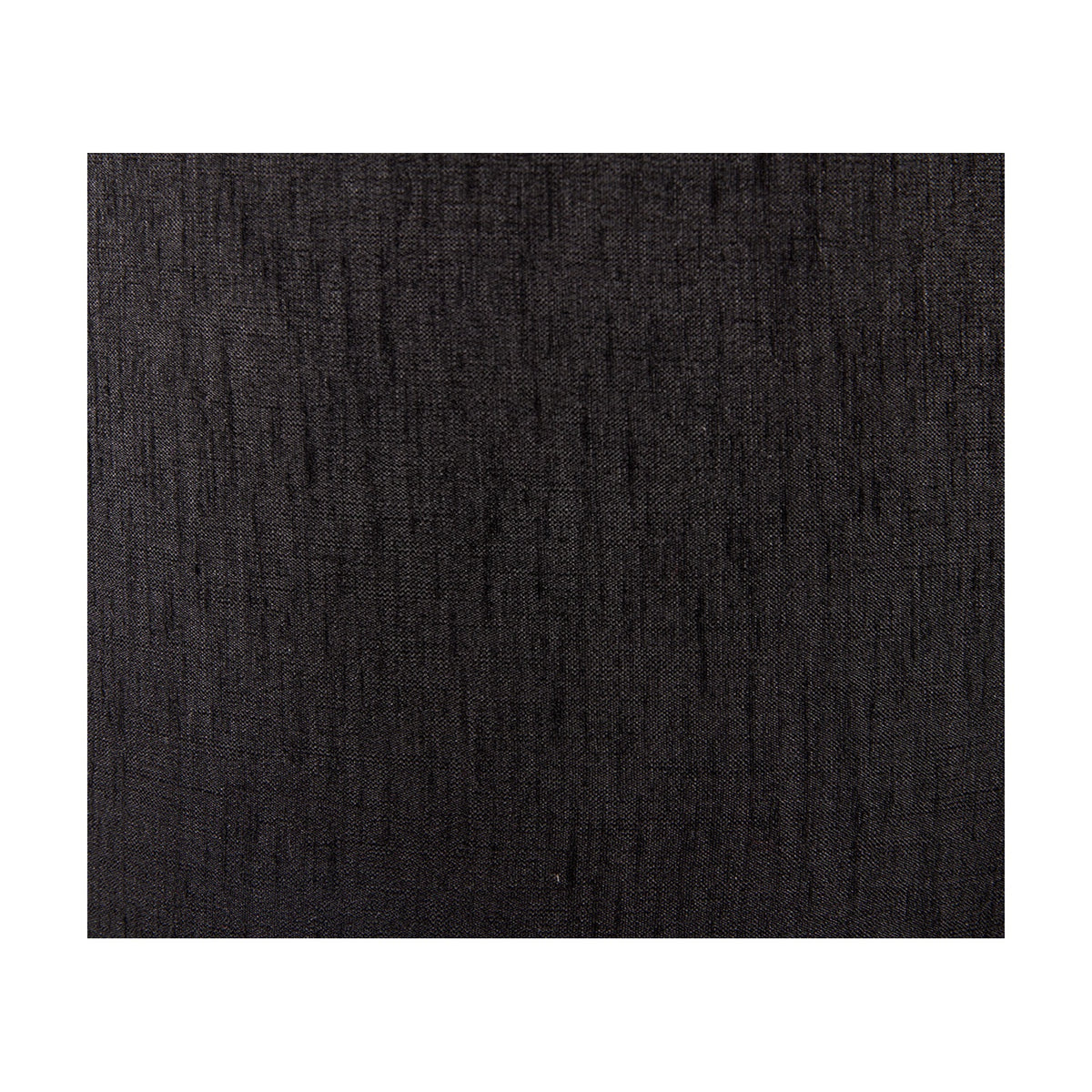 Close-up of the Stellan black slubbed faux silk cylinder lampshade, 45cm, showing a textured woven fabric finish.
