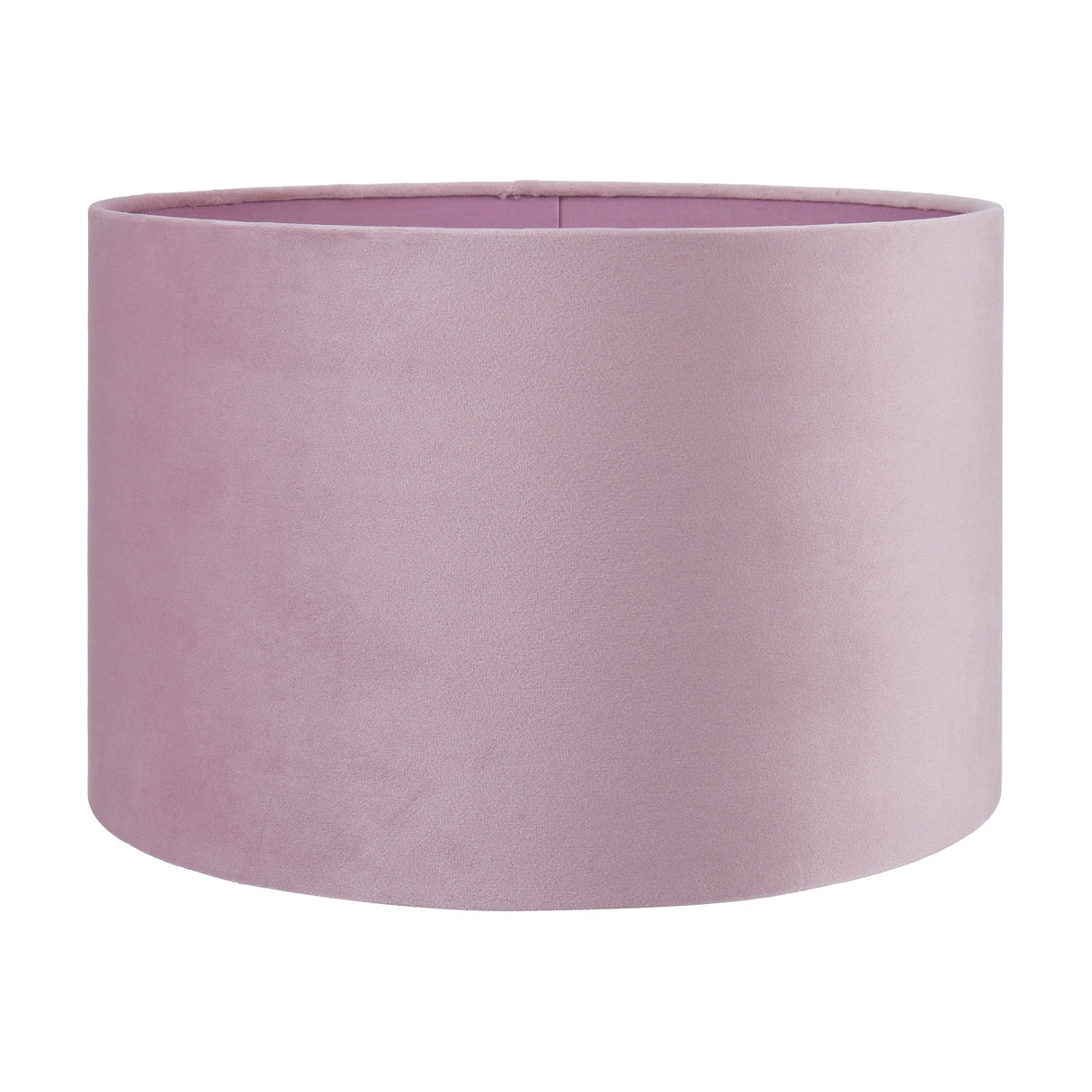 Rene Blush Velvet Cylinder Lampshade - 40cm