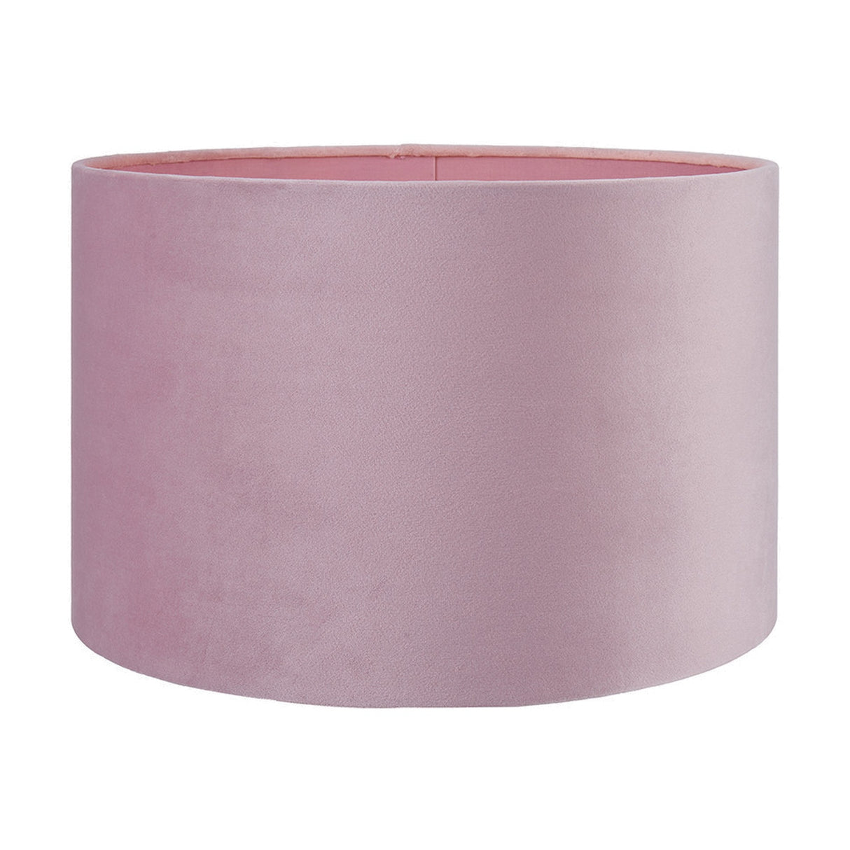 Rene Blush Velvet Cylinder Lampshade - 40cm