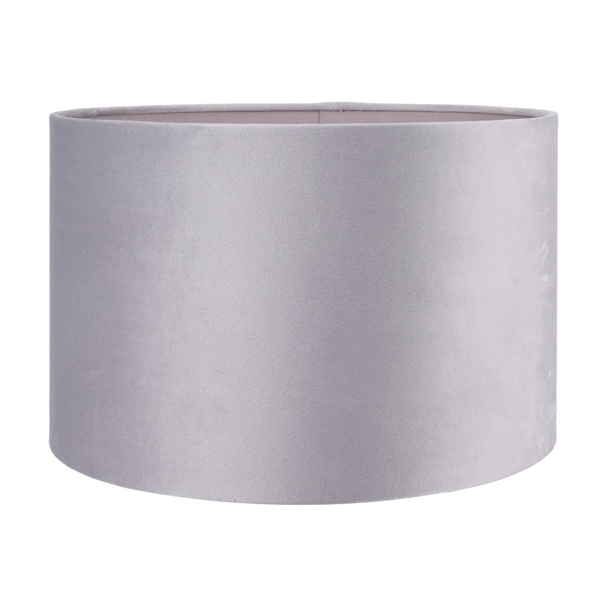 Rene Light Grey Velvet Cylinder Lampshade - 40cm