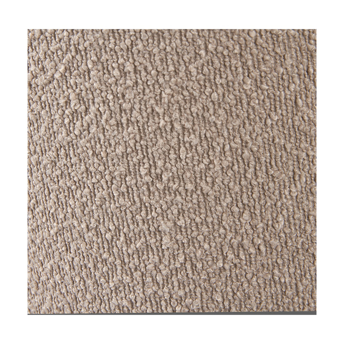 Close-up of the Martigues Taupe Boucle Tapered Lampshade, 45cm, showing textured bouclé fabric in a taupe tone.