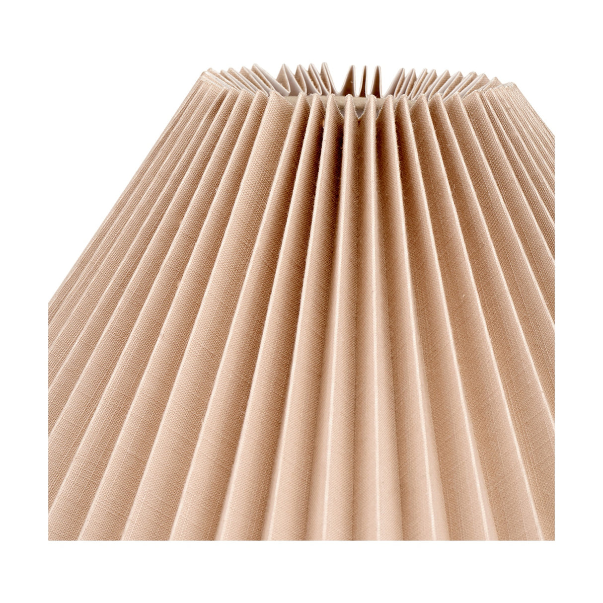 Amelia Linen Hard Pleated Tapered Lampshade - 35cm