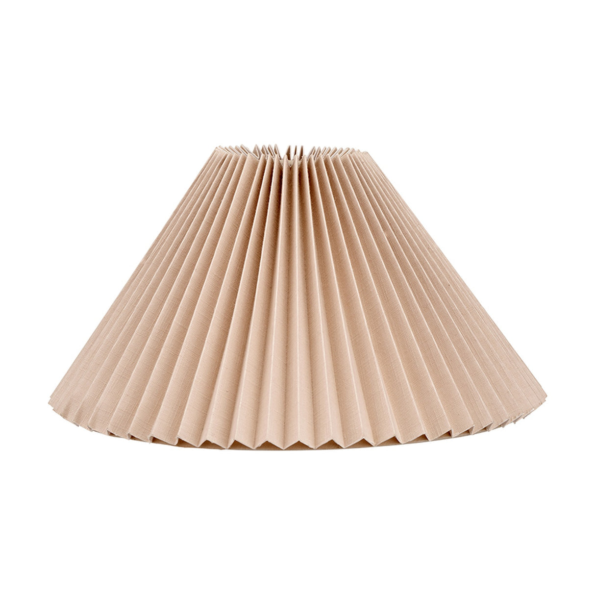 Amelia Linen Hard Pleated Tapered Lampshade - 40cm