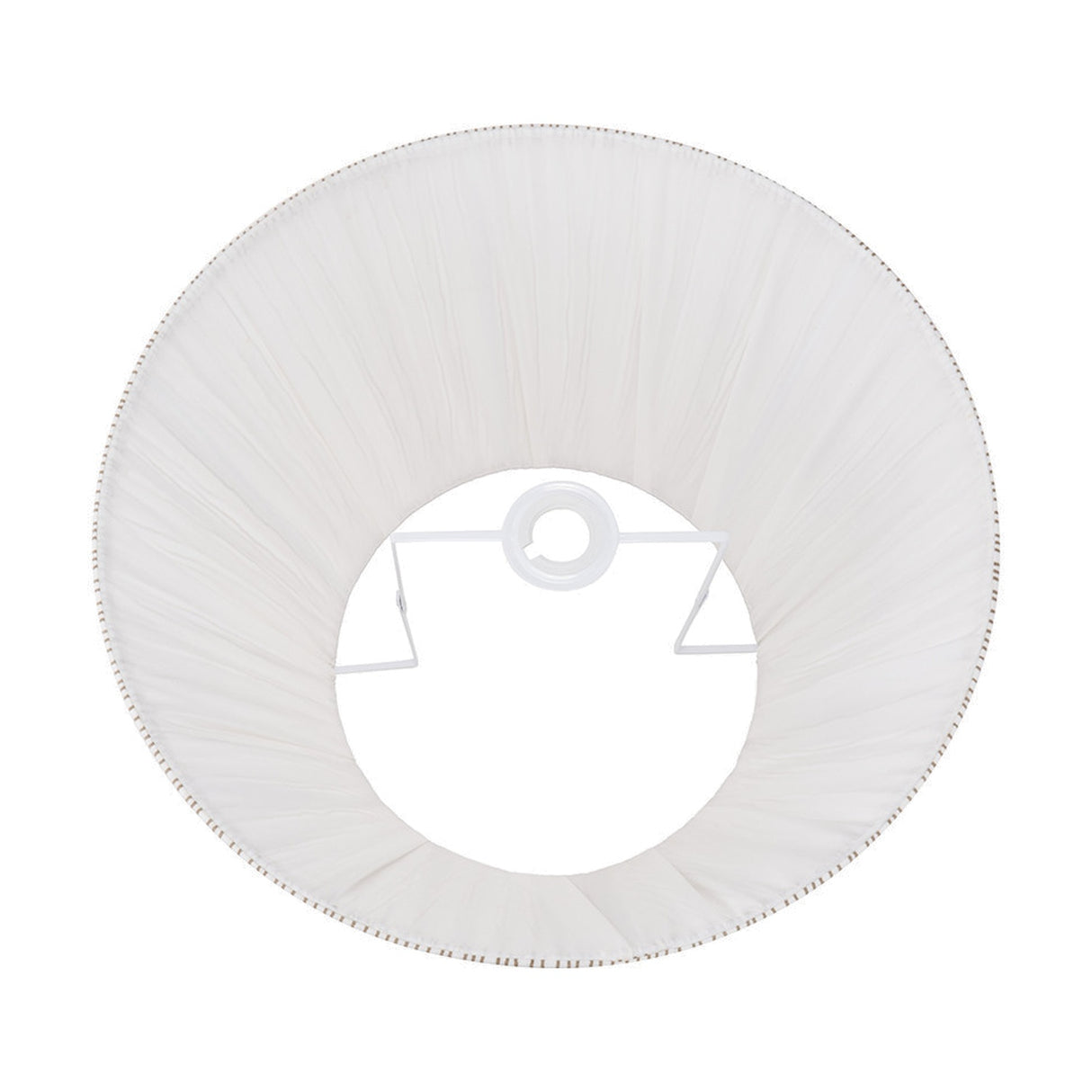 Thiago Natural Stripe Pleated Tapered Lampshade - 40cm