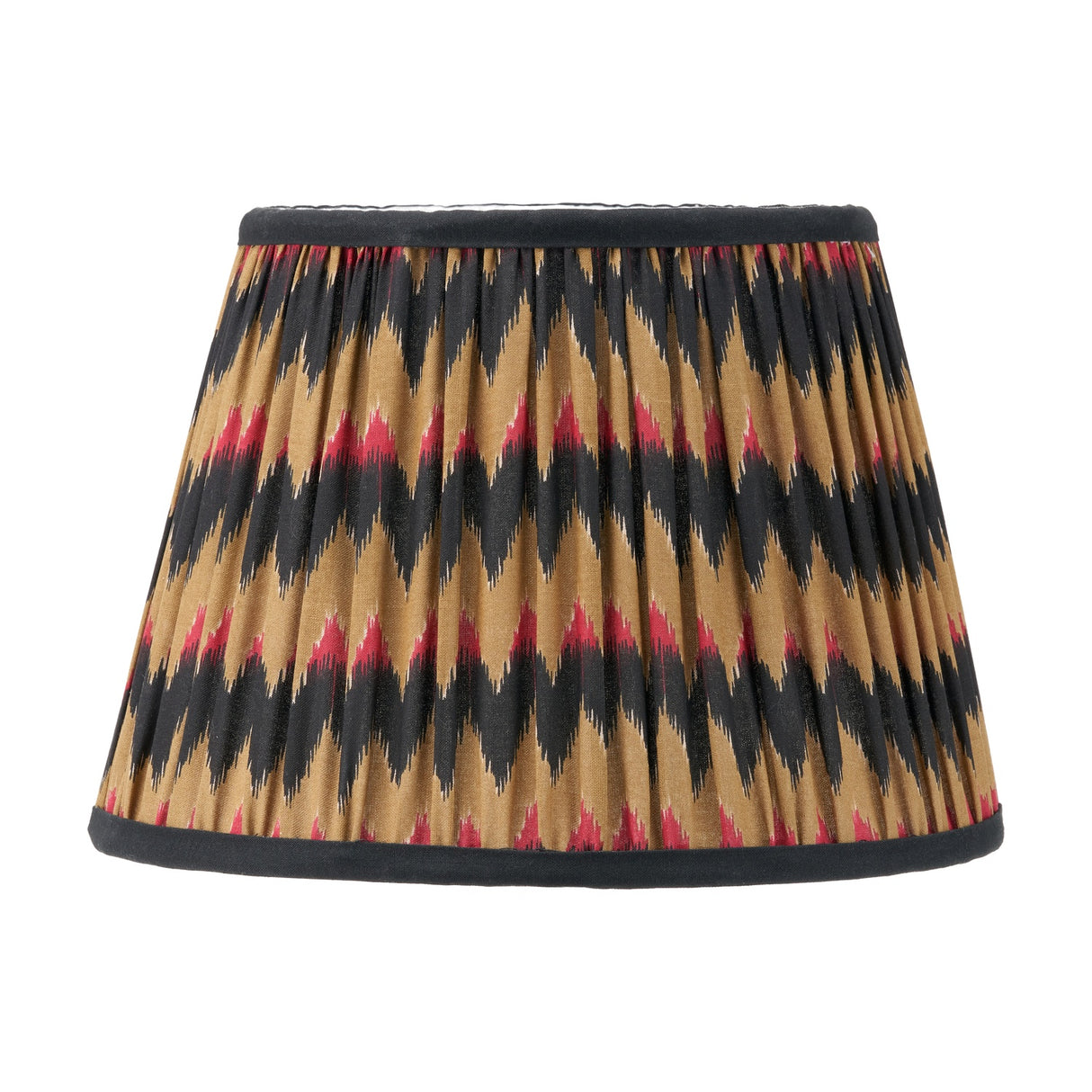 Athira Multi Chevron Design Pleated Tapered Lamp Shade - 25cm