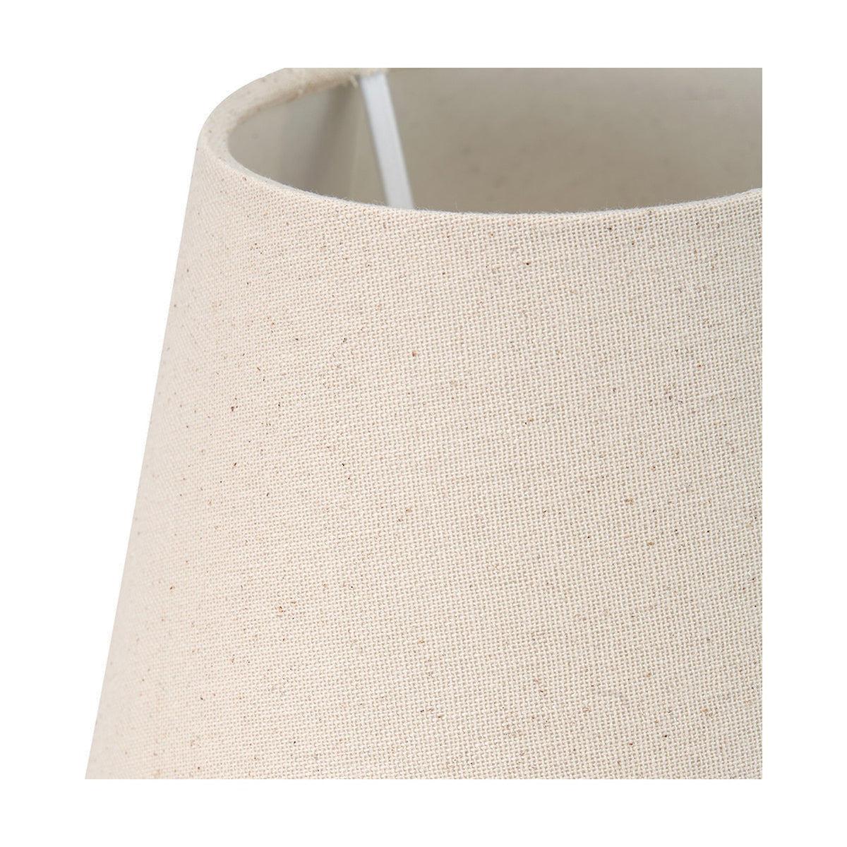 Seychelles Cream Slubby Cotton Empire Lampshade - 18cm