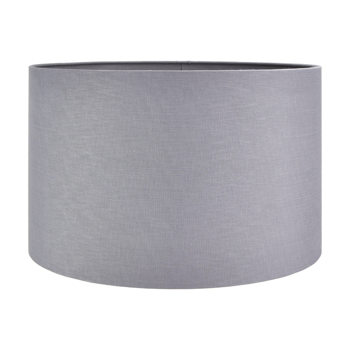 Lino Steel Grey Self Lined Linen Cylinder Lampshade - 55cm