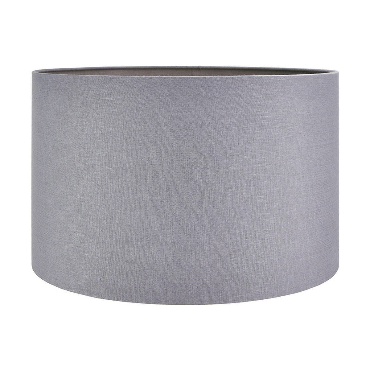 Lino Steel Grey Self Lined Linen Cylinder Lampshade - 55cm