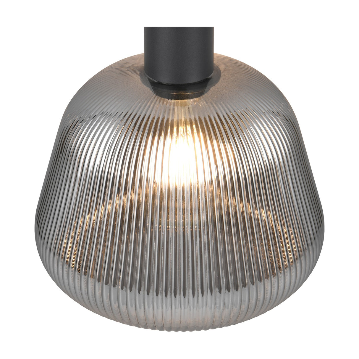 Tarifa Glass Pendant – Matt Black