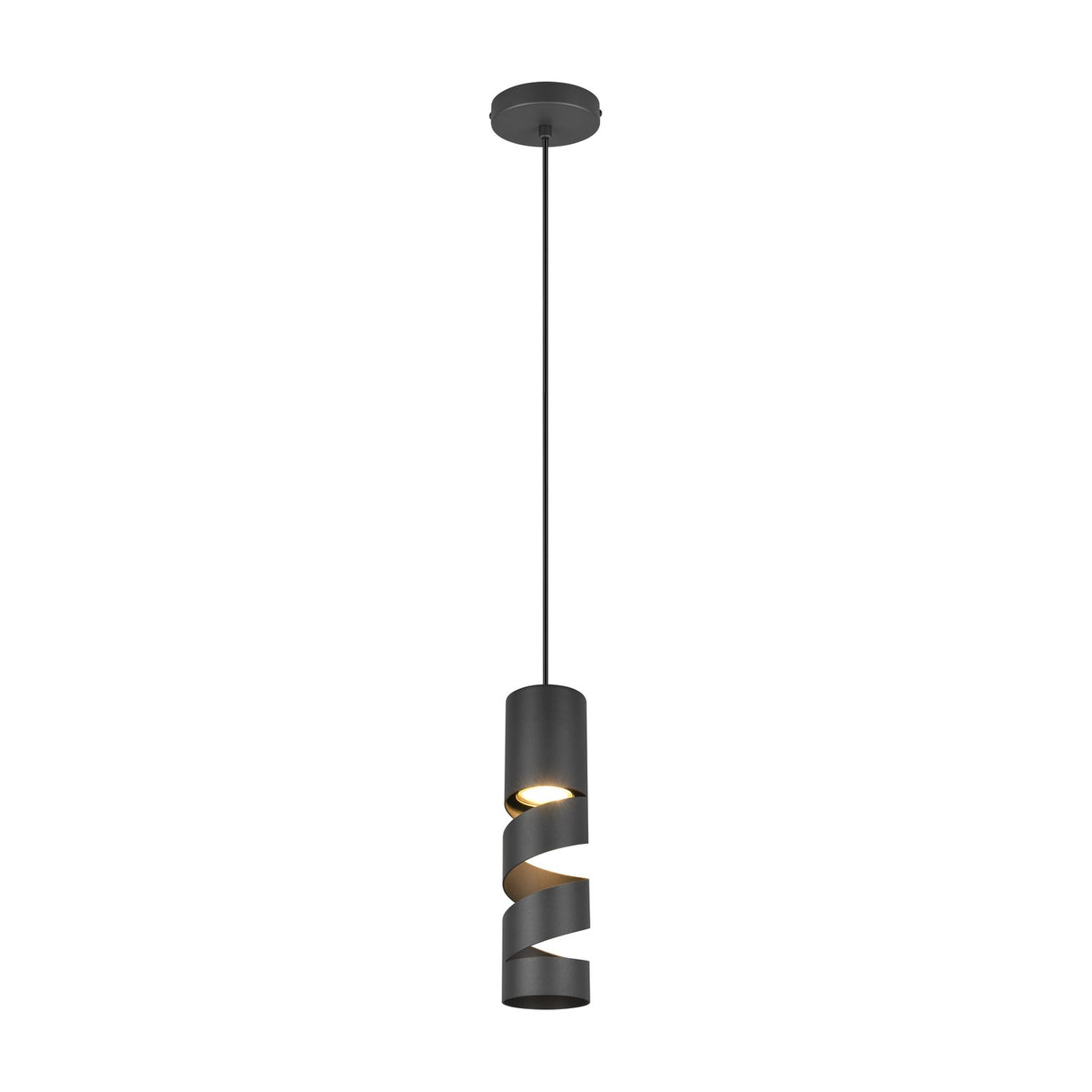 Stream Spiral Chandelier – Matt Black