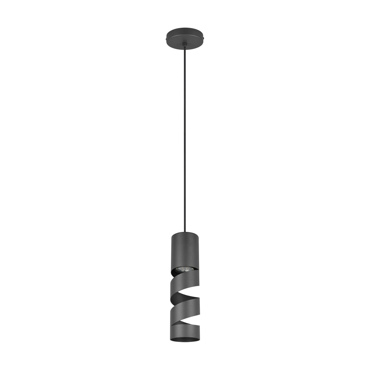 Stream Spiral Chandelier – Matt Black