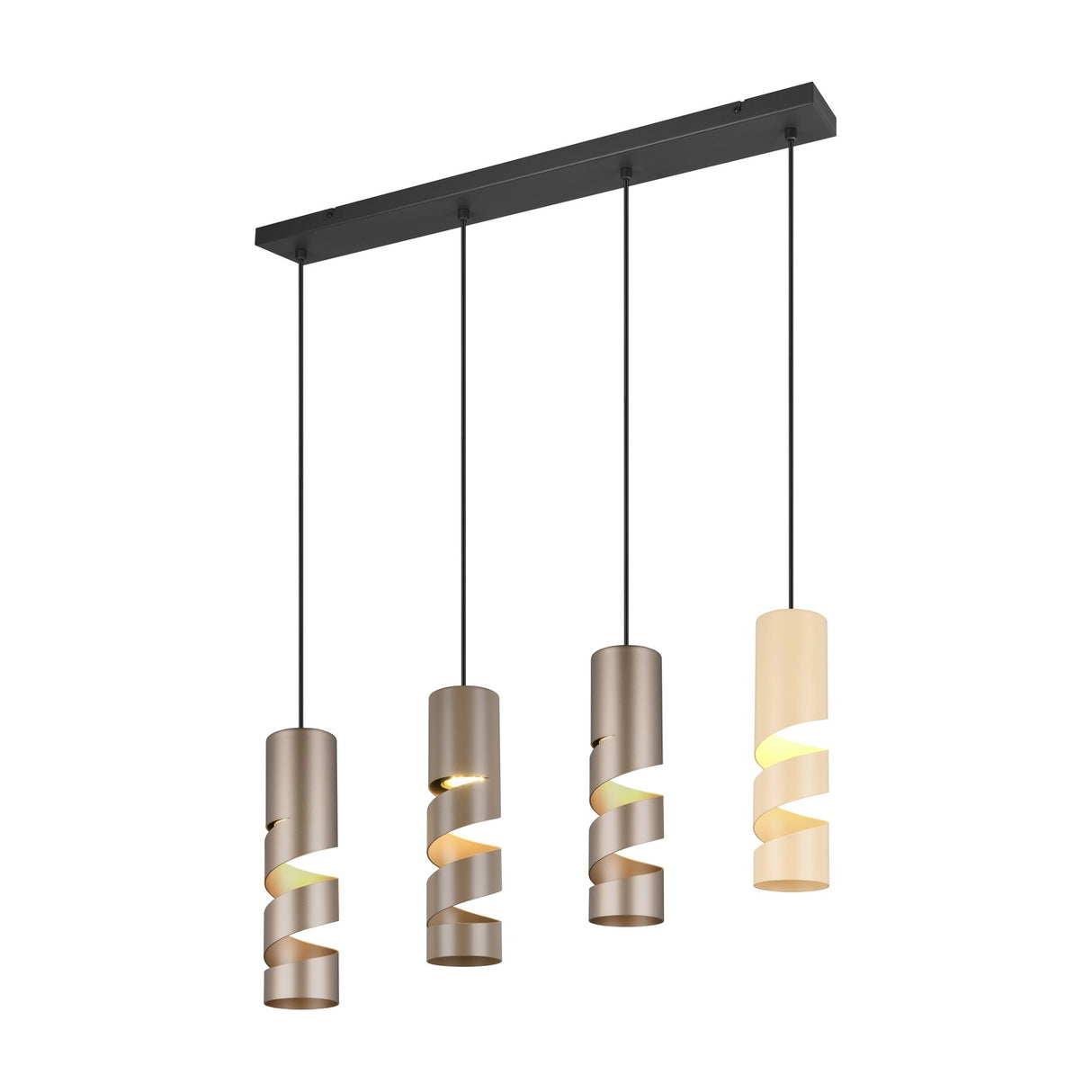Stream 4 Light Linear Chandelier – Multicoloured