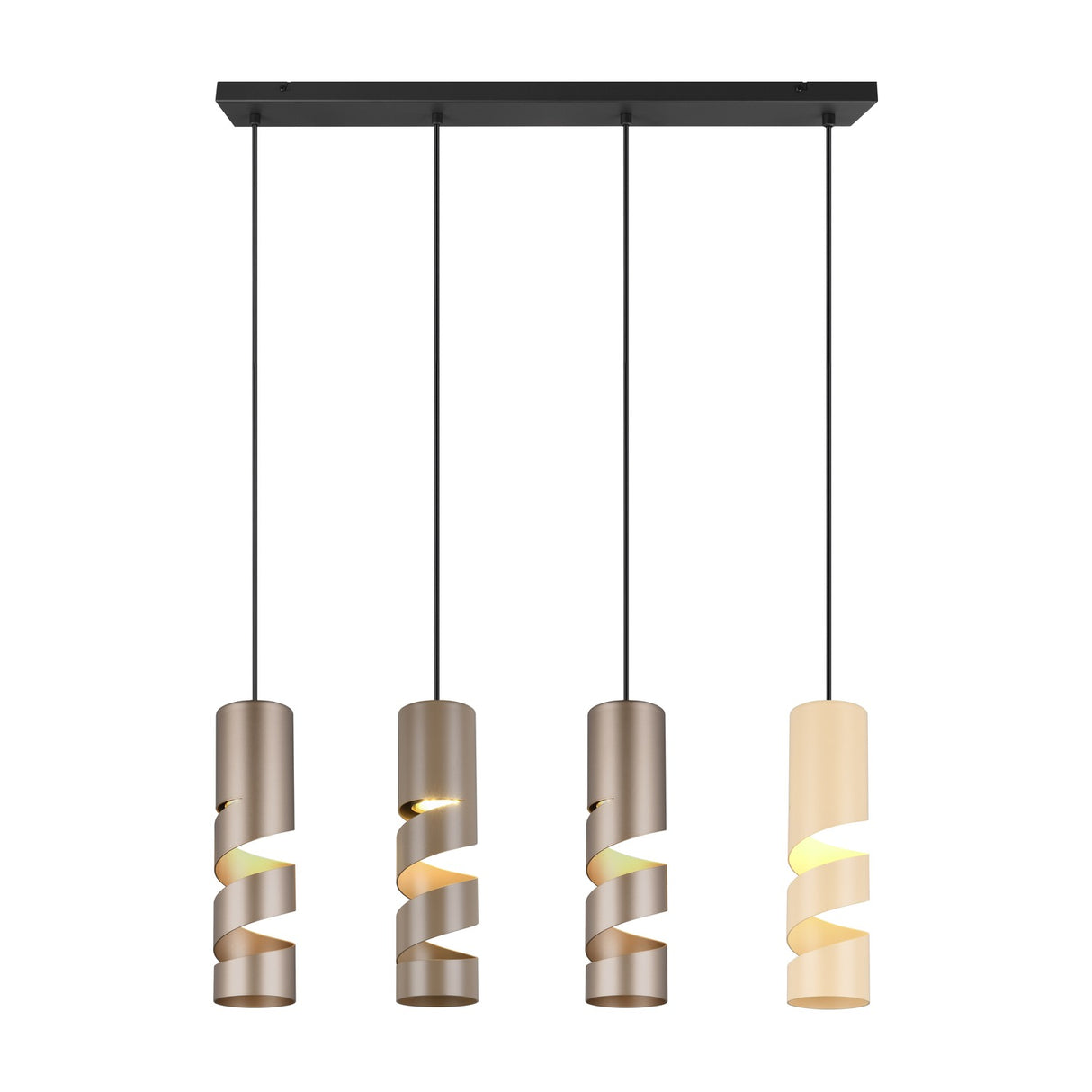 Stream 4 Light Linear Chandelier – Multicoloured