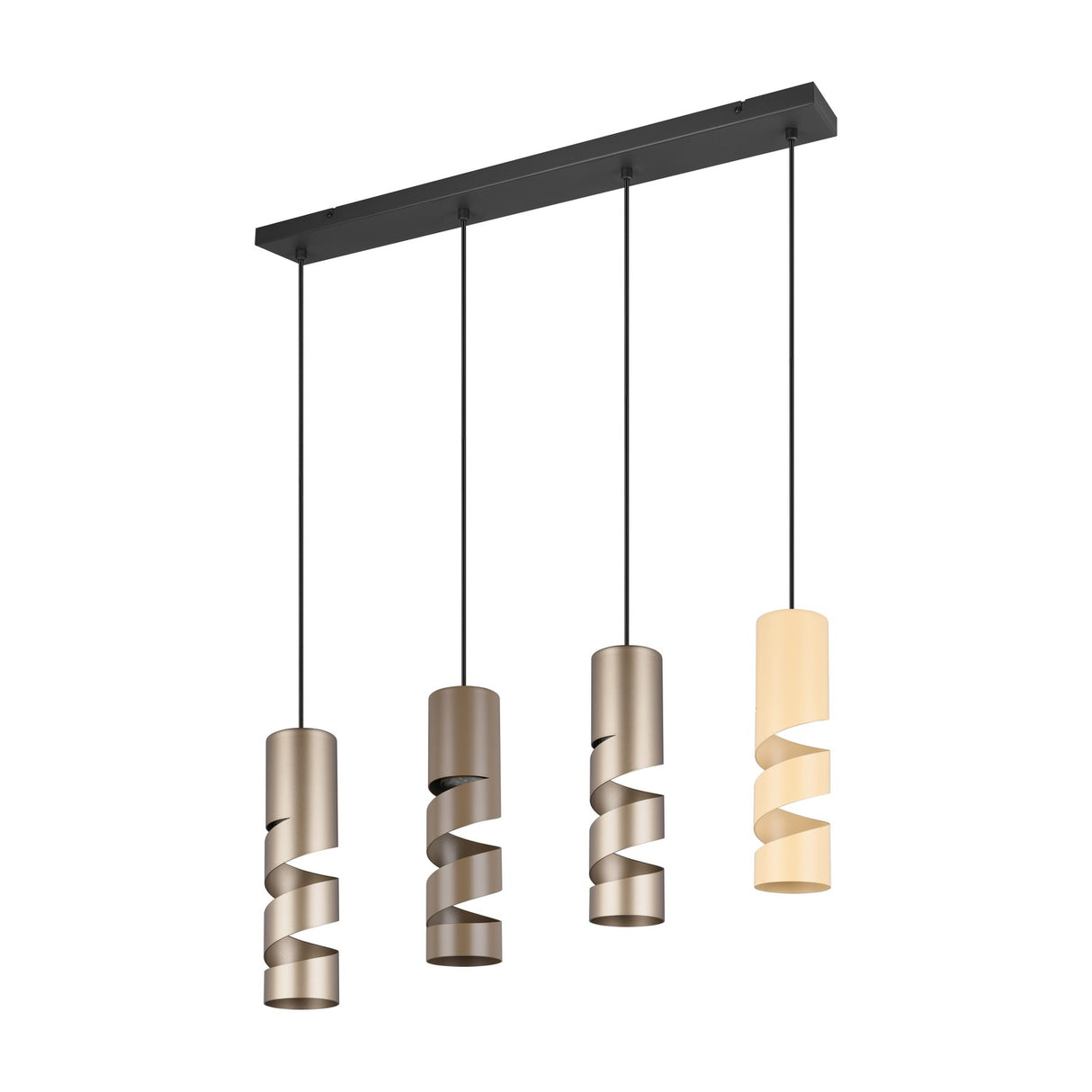 Stream 4 Light Linear Chandelier – Multicoloured