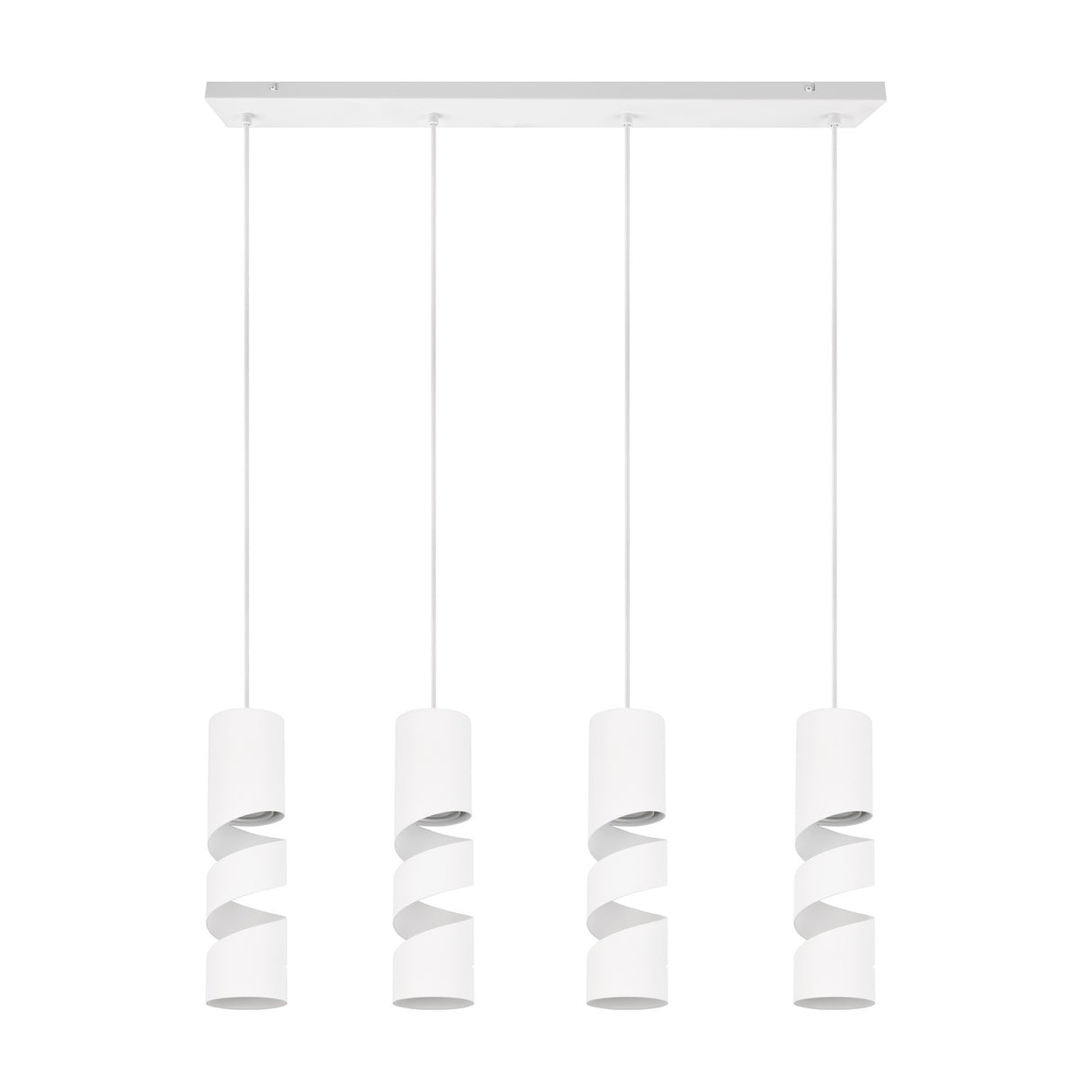 Stream 4 Light Tube Chandelier – Matt White