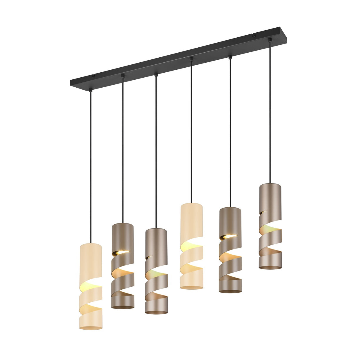 Stream 6 Light Chandelier – Multicoloured