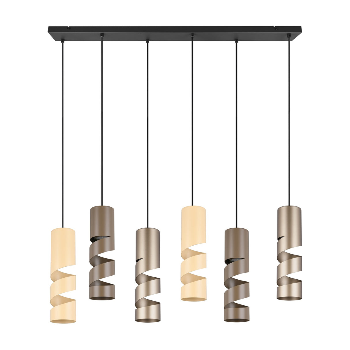 Stream 6 Light Chandelier – Multicoloured