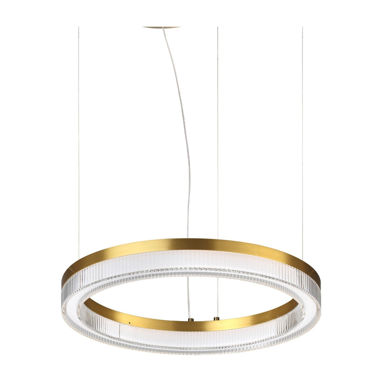 Crown Pendant Light 400mm - Brass