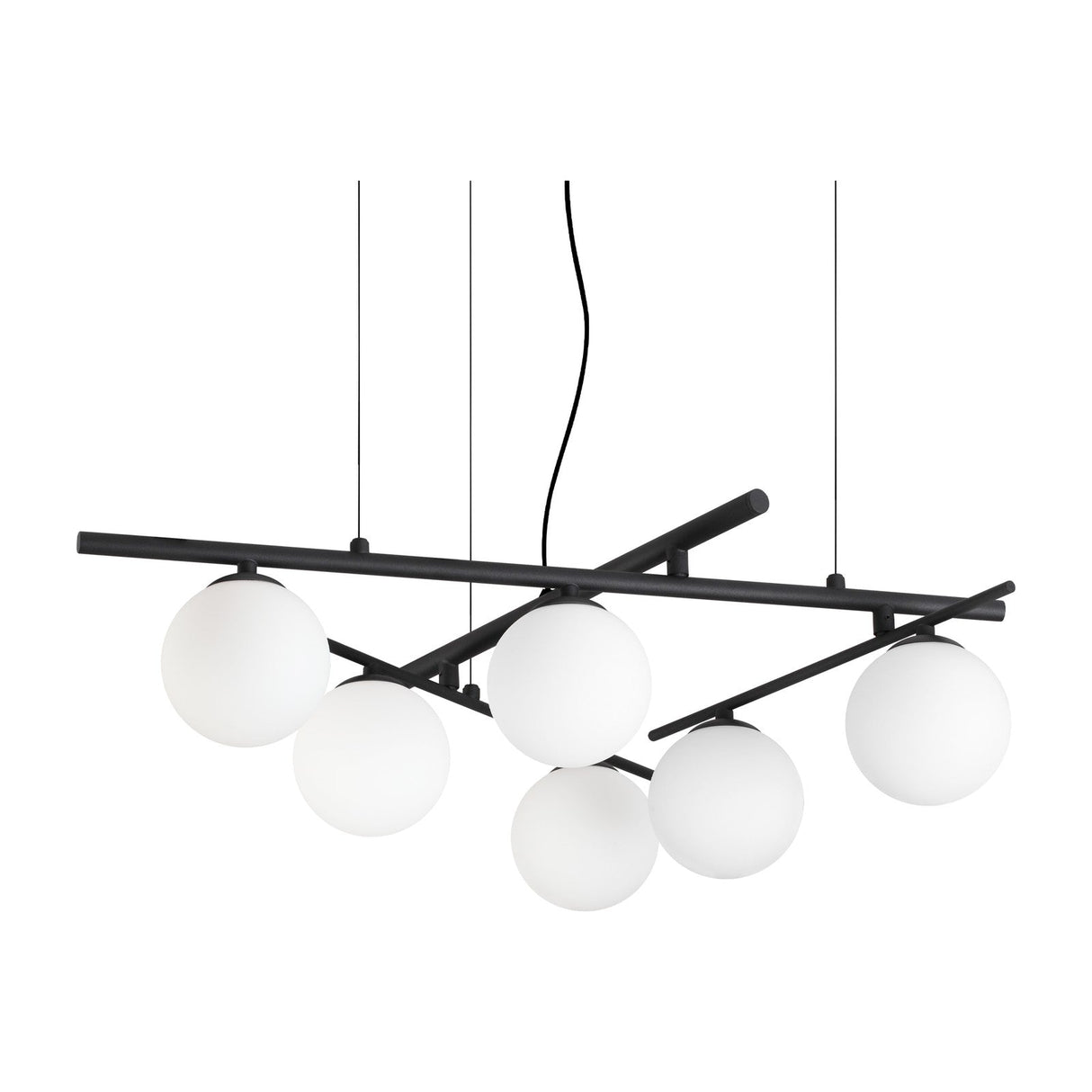 Atlas 6 Light Chandelier - Black