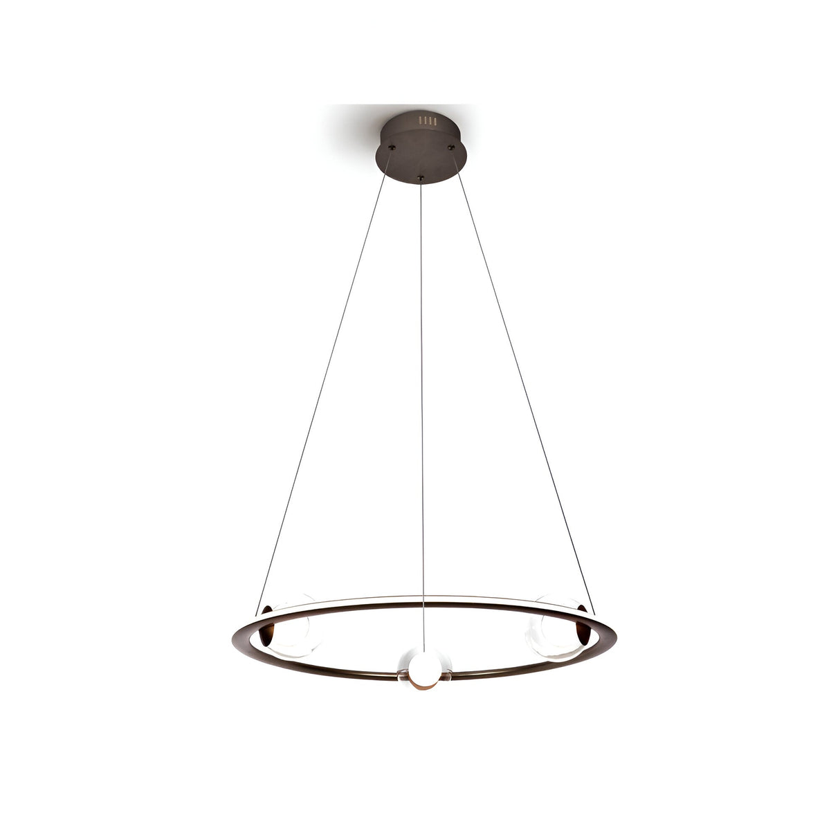 Tirsa Dimmable LED Circular Suspension Light 40W 3000K - Bronze