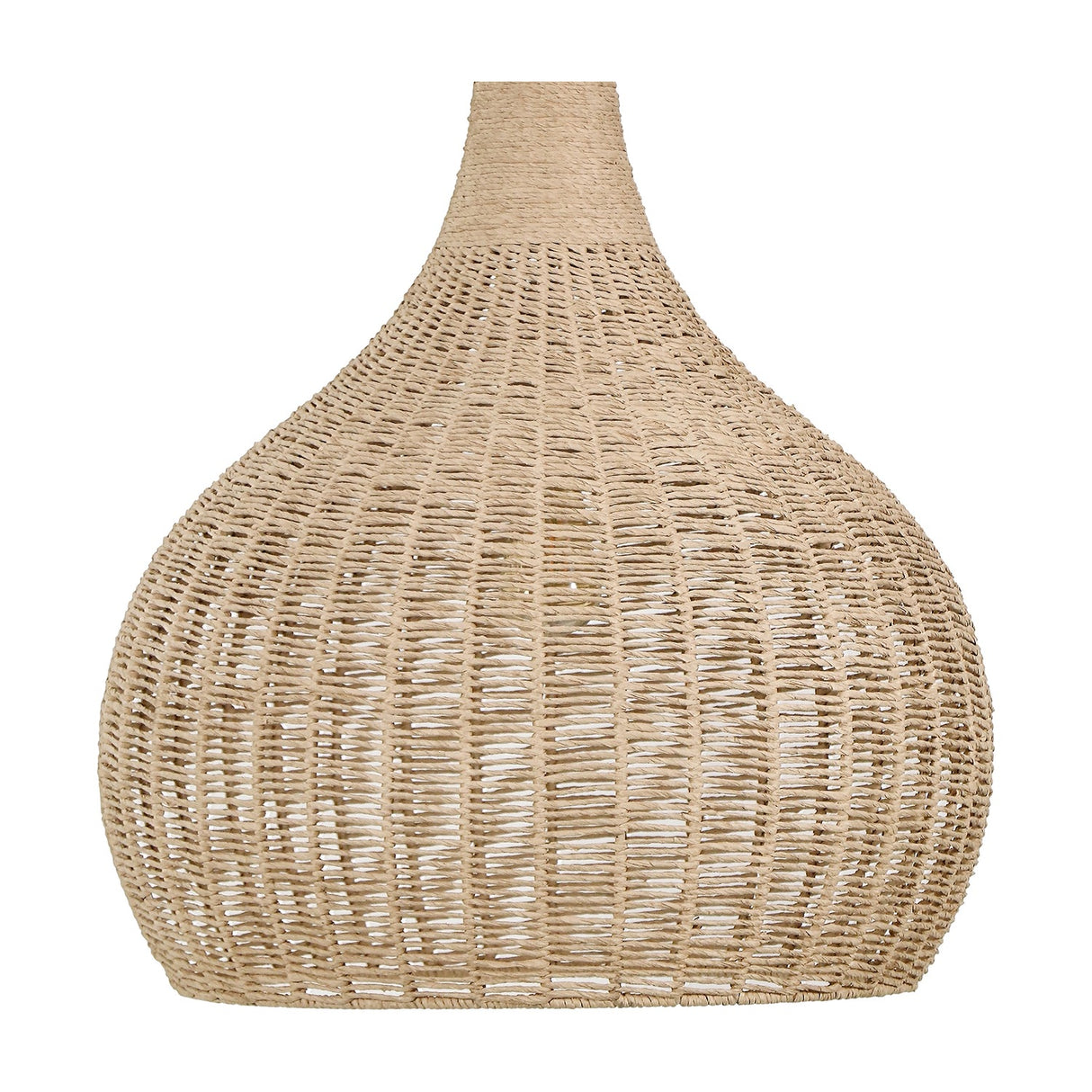 Janne Rattan Dome Pendant – Matt Black