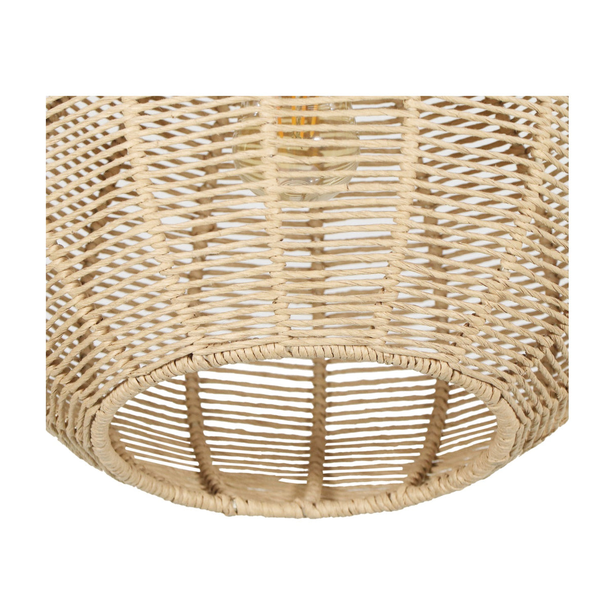 Janne Rattan Lantern Pendant – Matt Black