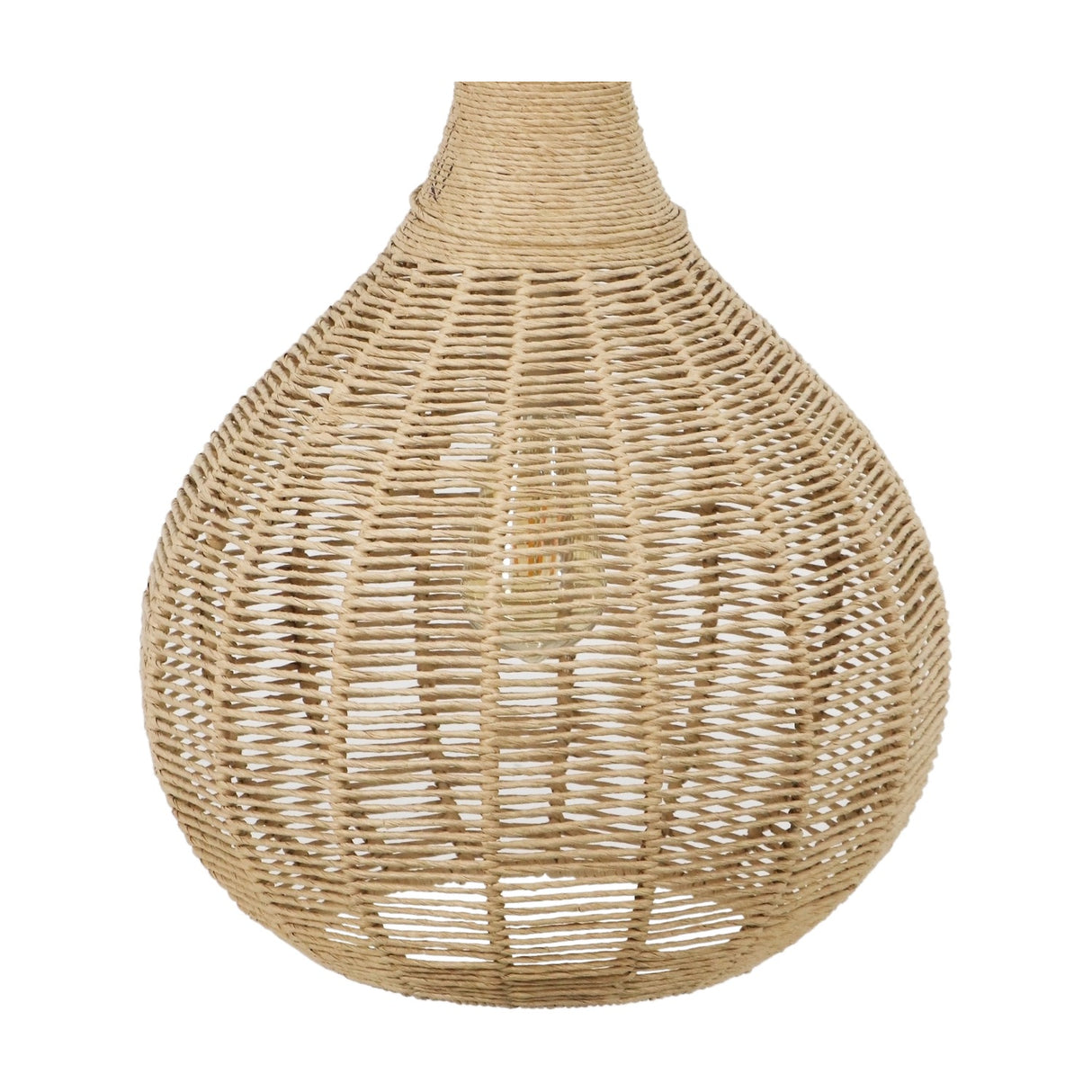Janne Rattan Lantern Pendant – Matt Black
