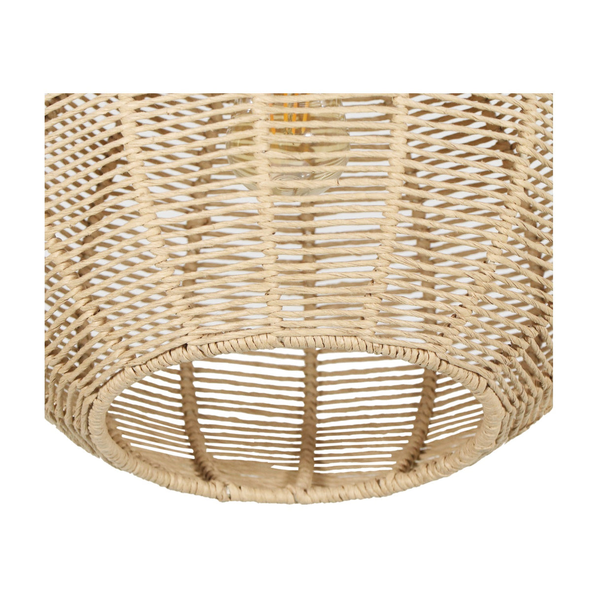 Janne Rattan Lantern Pendant – Matt Black