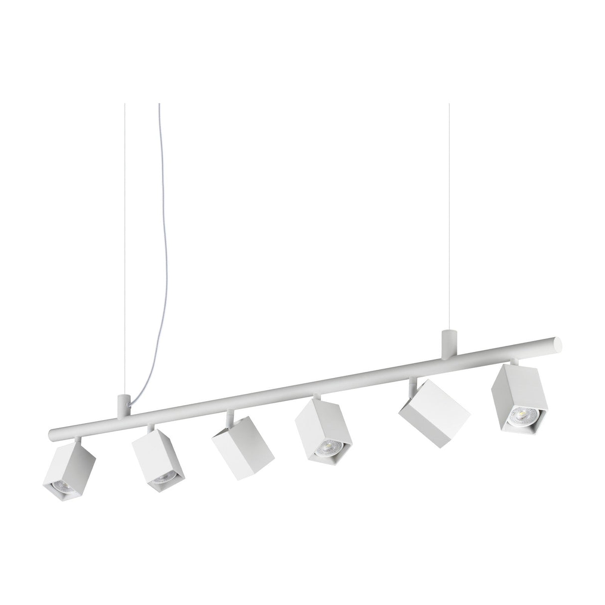 Dynamite 6 Light Chandelier - White