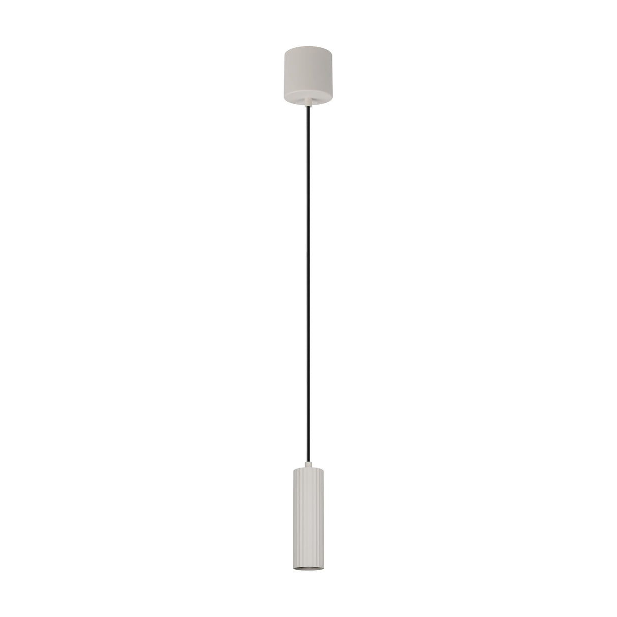 Soka Tube Pendant – Warm Grey