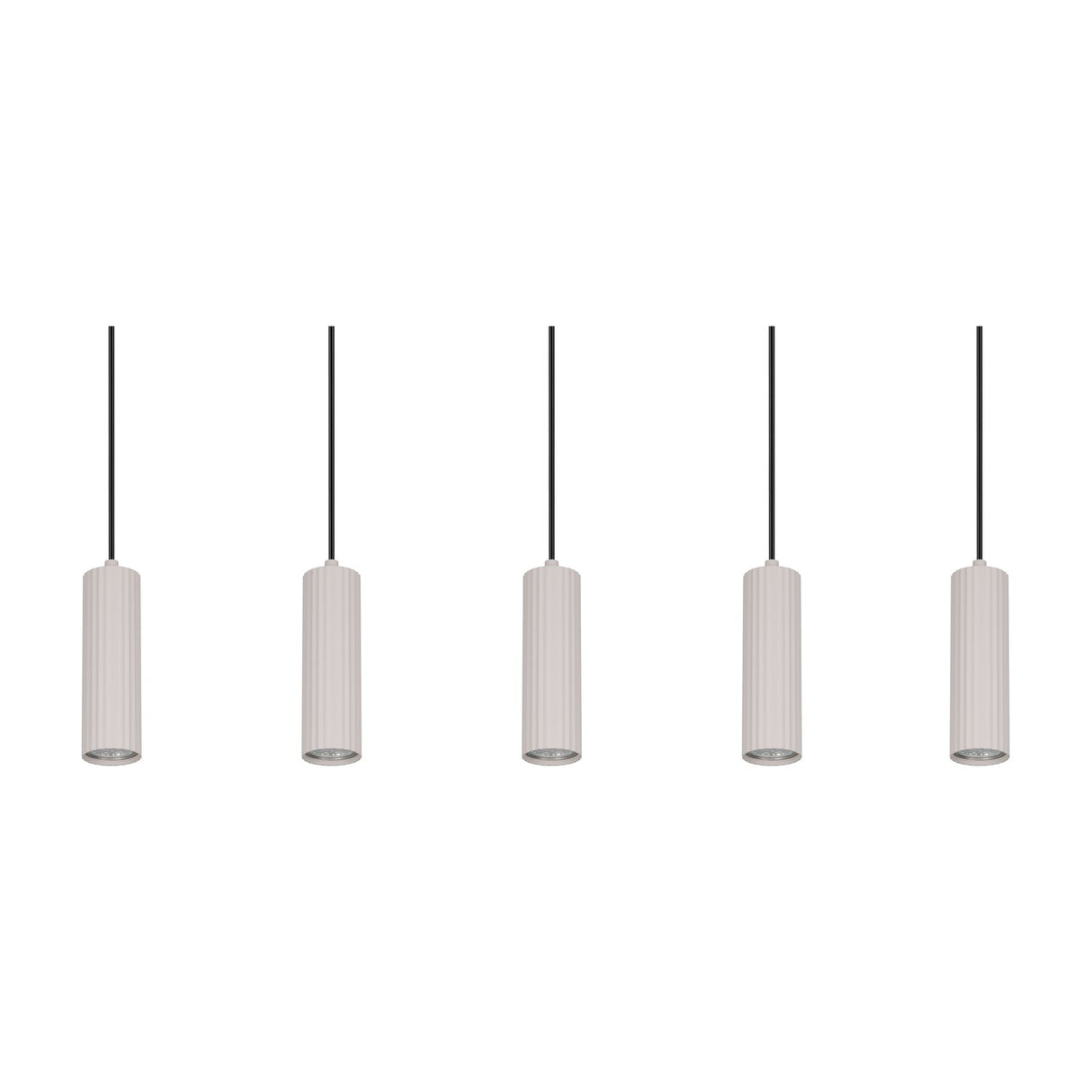 Soka 5 Light Linear Chandelier – Warm Grey