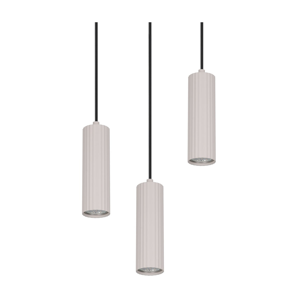 Soka 3 Light Chandelier – Warm Grey