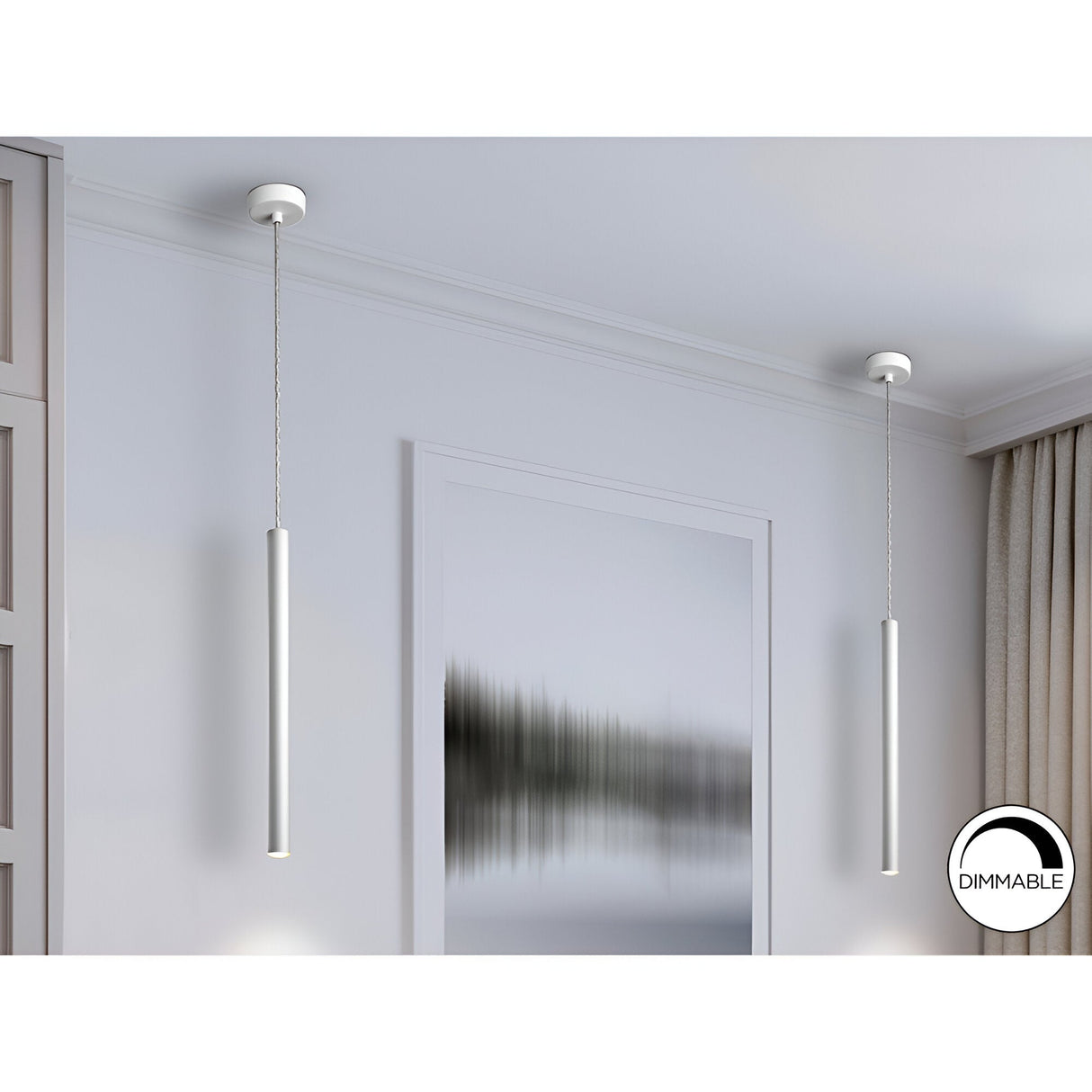Varas Dimmable LED Pendant Light 5W 3000K - White