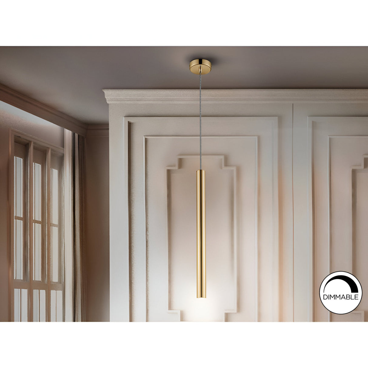 Varas Dimmable LED Pendant Light 5W 3000K - Gold