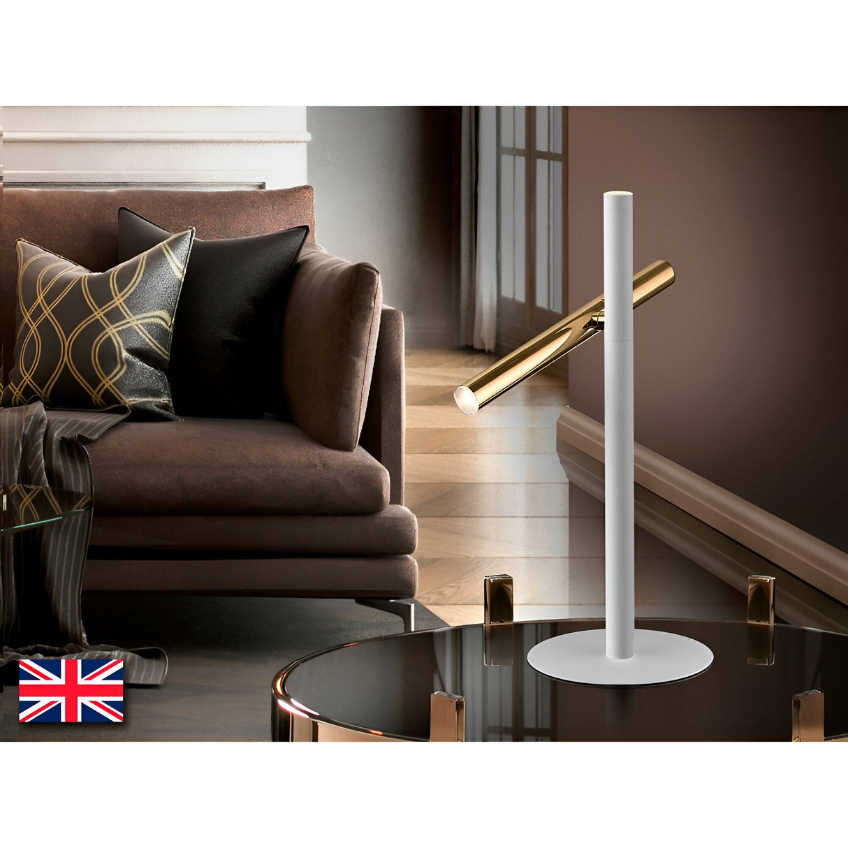 Varas LED Table Lamp 10W 3000K - Gold/White