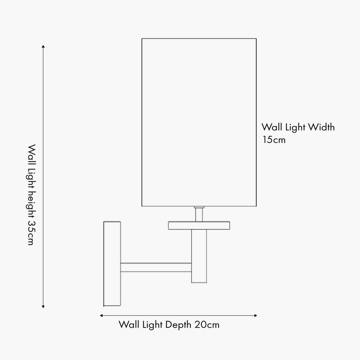 Bonham Wood Veneer & Silver Metal Wall Light - 35cm