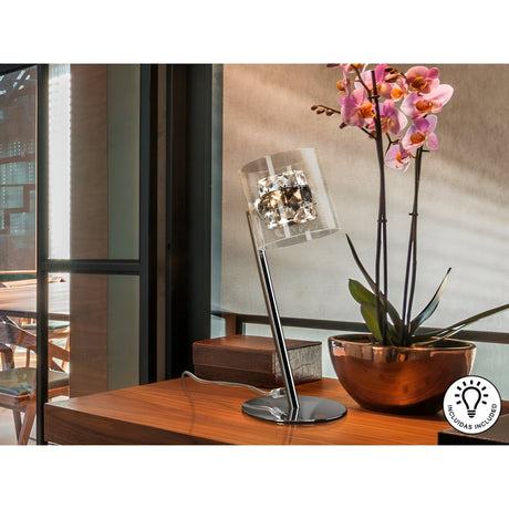 Flash Crystal Table Lamp - Black