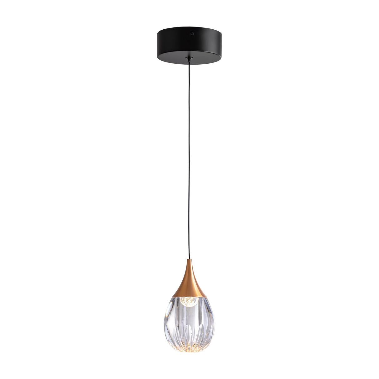 Corina LED Pendant Light - Black and Copper