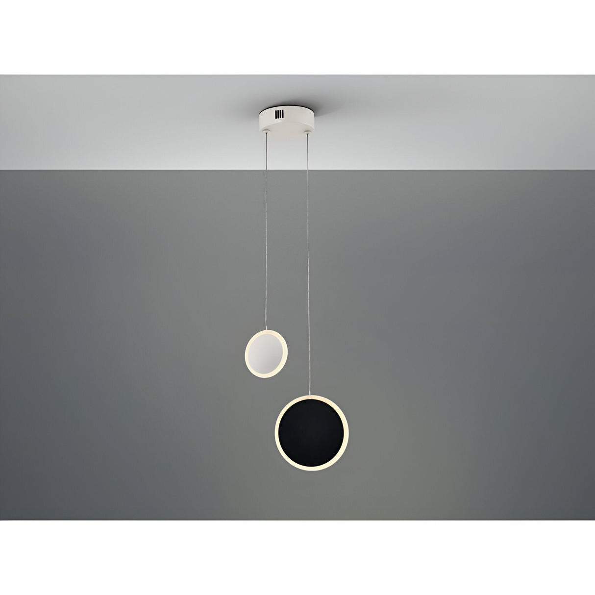 Duo 2 Light LED Cluster Pendant Light 9W 3000W - Black/White
