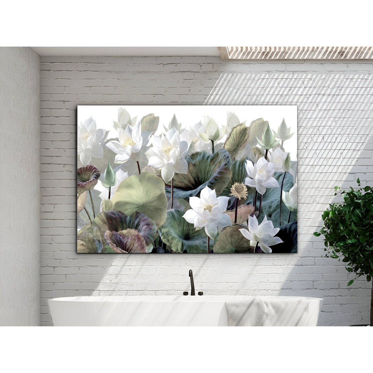 Nenufares Botanical Photography Print - 150x100cm