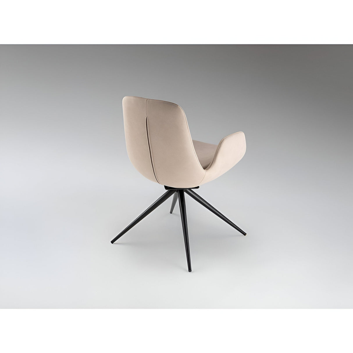 Zuna Fabric Swivel Chair - Beige