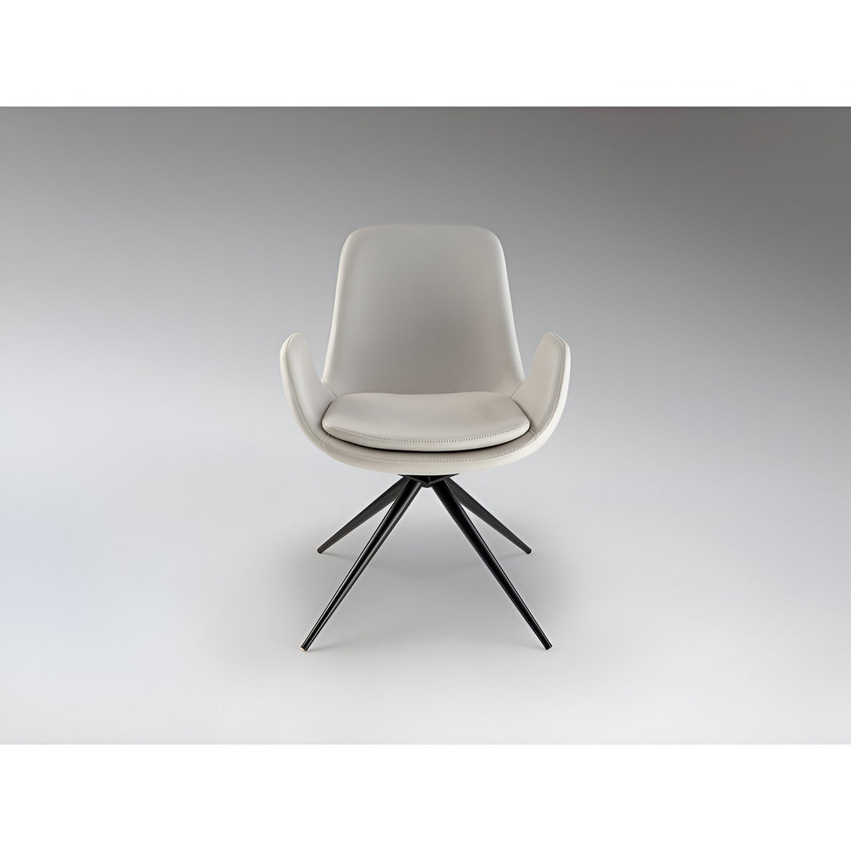 Zuna Fabric Swivel Chair - White