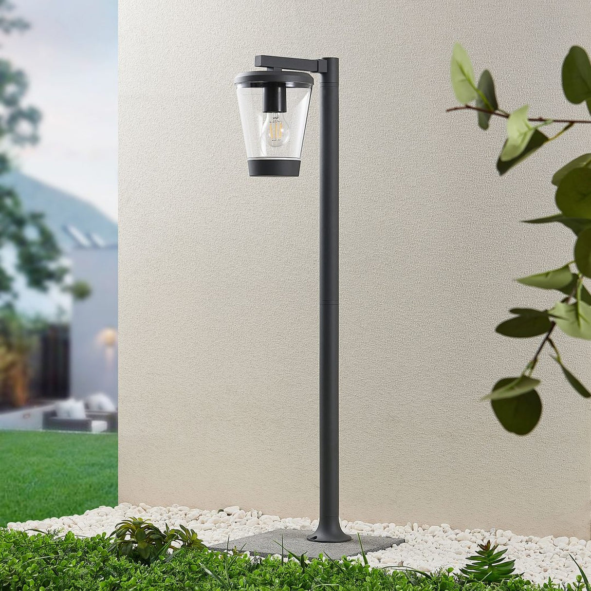Cavado Lantern Outdoor Lamp Post – Anthracite