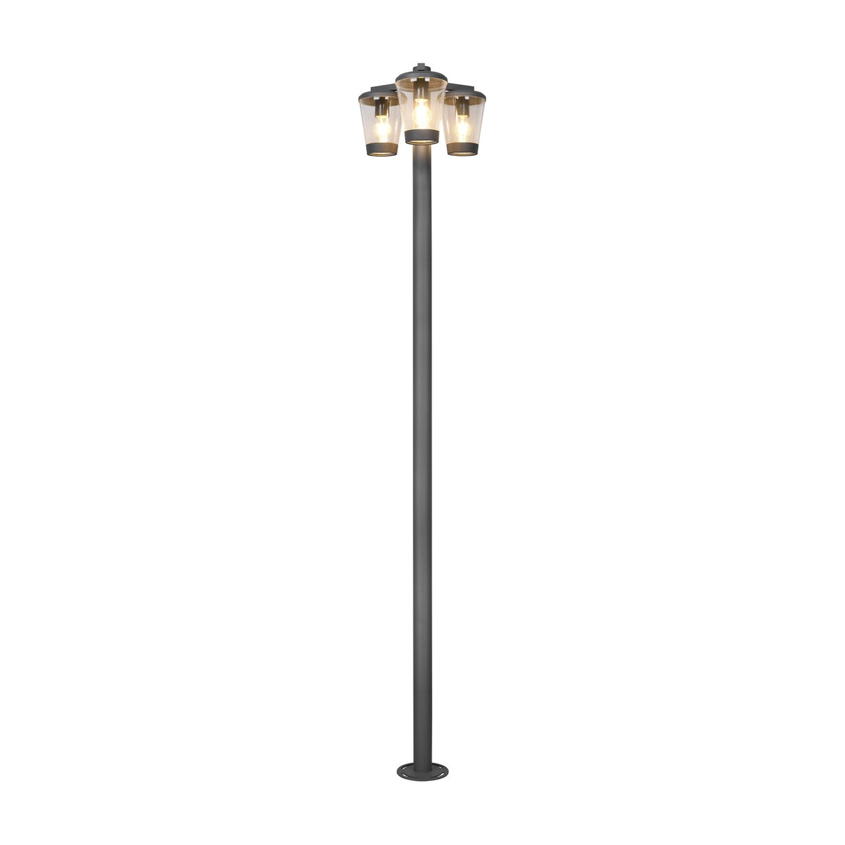 Cavado 3 Light Lantern Outdoor Lamp Post – Anthracite