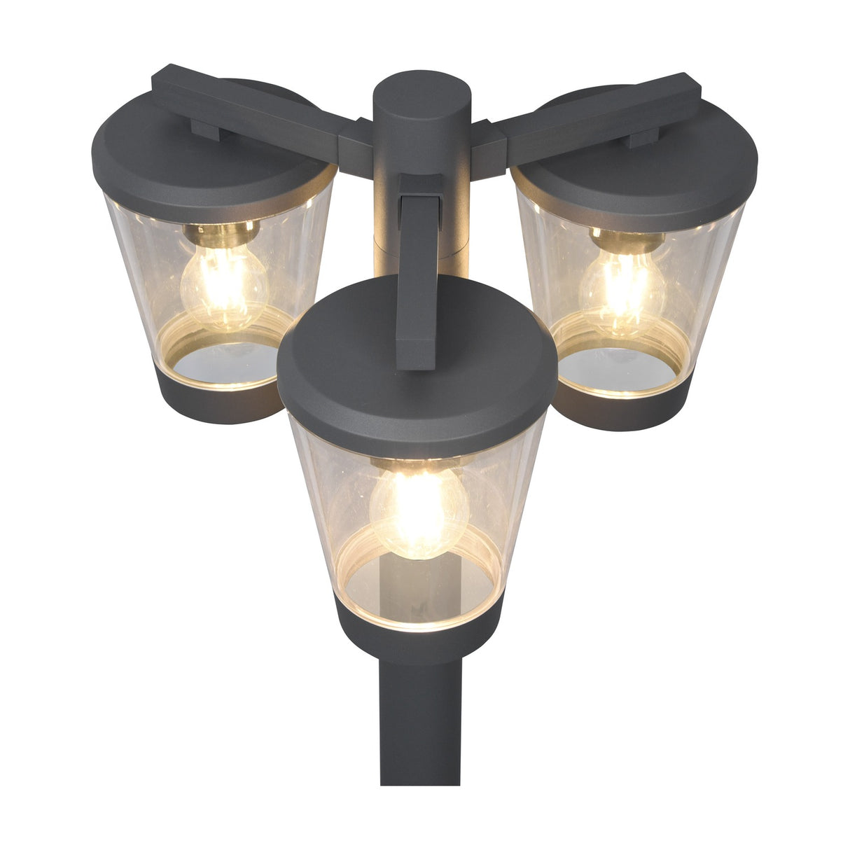 Cavado 3 Light Lantern Outdoor Lamp Post – Anthracite